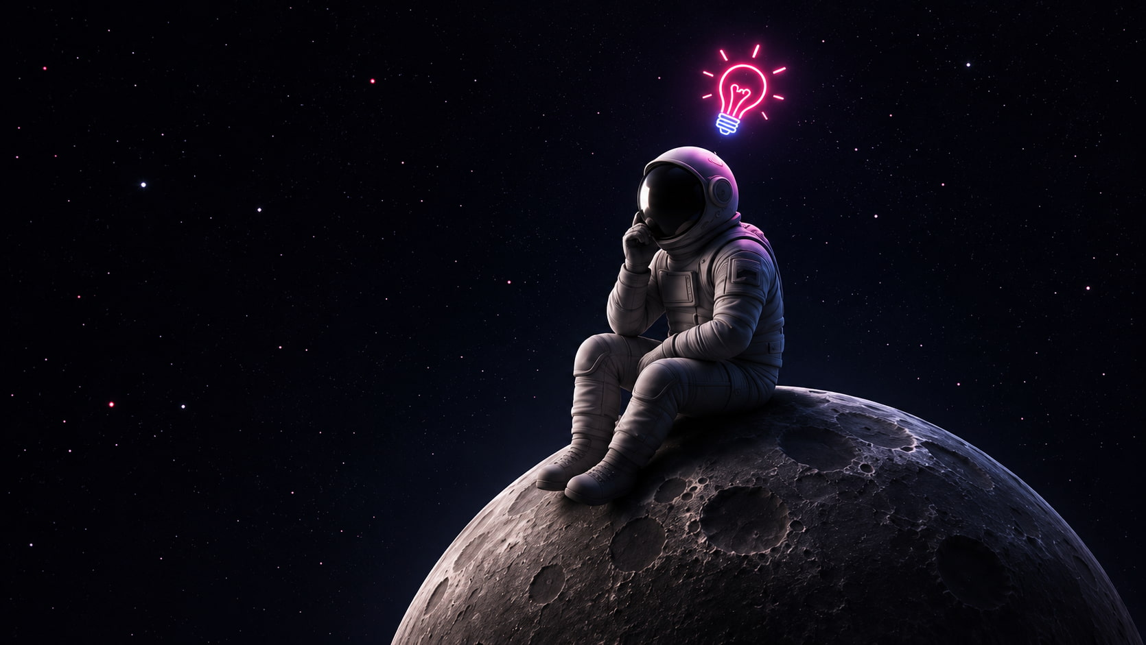 Astronauta flotando en el espacio representando el despegue digital de tu marca